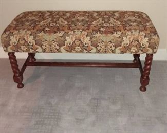 Beautiful Upholstered Bench by The Charles Stewart Co