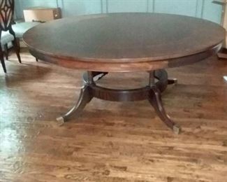 Century Furniture Single Pedestal Dining Room Table