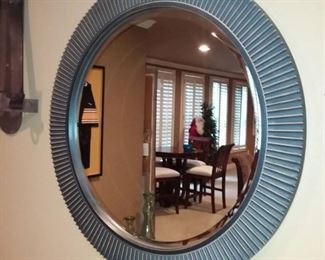 Decorative Wall Mirror with Beveled Glass
