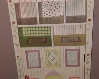 Dollhouse and Bookshelf and Doll Closet