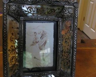 Exquisite Holding Pen and Ink Portrait