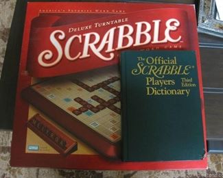 Deluxe Turntable Scrabble Game and Dictionary