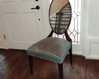 John Richard Eglomise Upholstered Dining Chair