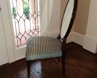 John Richard Eglomise Upholstered Dining Chair B