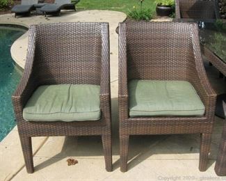 Restoration Hardware Wicker Patio Chairs