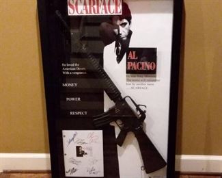 Scarface 3D Shadowbox Movie Memorabilia