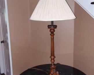 Theodore Alexander Tri Footed Table Lamp with Shade