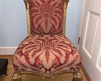 Louis XV gilt chair