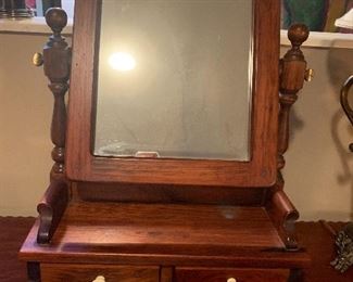 Shaving mirror with drawer
