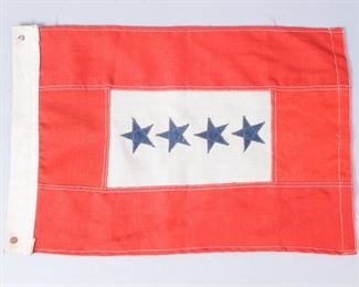 WW2 Four Star Blue Star Son in Service Banner