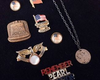 Lot of 8 Assorted "Remember Pearl Harbor" Jewelry
