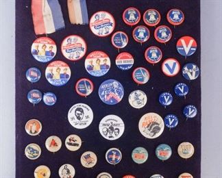 Lot of 52 WW2 Pins & Badges