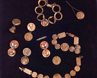 Lot of 10 War Penny "V" Jewelry