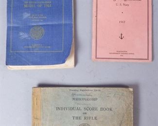 Lot of 3 Small Arms/Rifle Score Books
