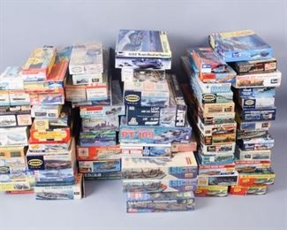 Lot of 71 Plastic Military Boat Model Kits