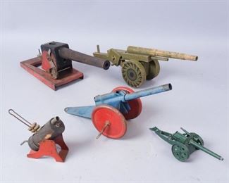 Lot of 5 Toy Cannons