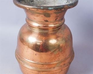Copper Plated Brass Spittoon
