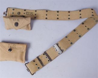 WW2 US Army Medic Belt with Accessories
