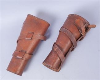 Pair of WW2 US Army Leather Mounted Leggings
