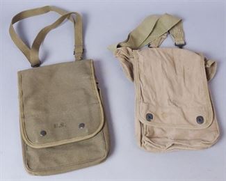 Lot of 2 WW2 US Bags Pilot's Kit Bag, Duffle Bag
