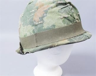 US Army Vietnam Helmet Complete with Camo Cover

