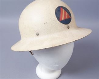 WW2 US Auxiliary Air Raid Warden Helmet
