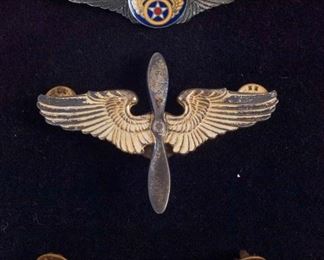 Lot of 3 US Military Air Force Insignia Wing Pins

