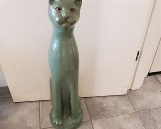 AW Pottery large Cat Figure