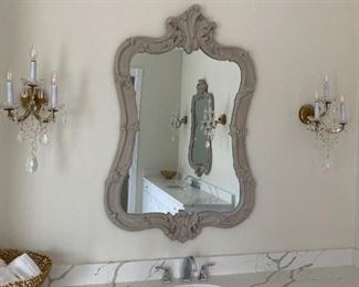   Large French mirror $325 each one of a pair