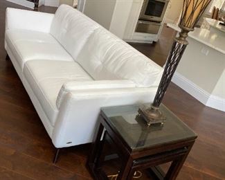Leather contemporary sofa  $$950