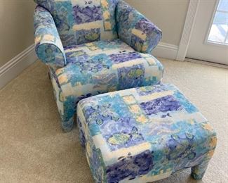 chair and ottoman $100