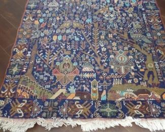 oriental antique rug approx 6' 3' $300