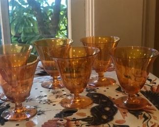 6 Steuben glasses