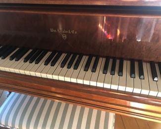 Wm. Knabe chestnut baby grand piano from 1927