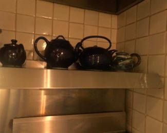 Four of the teapots
