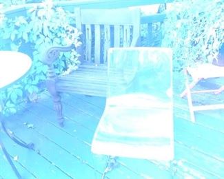 Acrylic chair, one of two