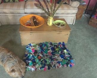 A qimper vase, limoges dish - dog not for sale