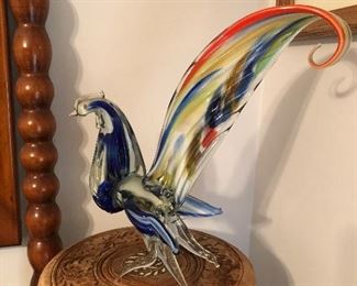 Vintage Blown Glass Bird
