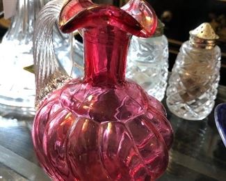 Cranberry small vase