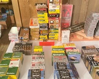 Different caliber rifle, pistol and shotguns shells: 410ga, 16ga,20ga 10ga & 12ga etc