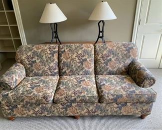 Floral Ethan Allen Couch