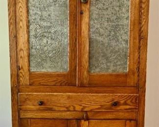 19th Century Oak Pie Safe