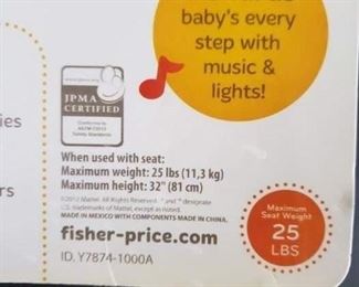 Fisher Price Little Superstar Step ' n Play Piano Works (as shown no seat for infants) $50