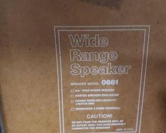 Vintage Old School Wide Range Speakers #0661 $195