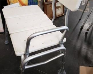 Guardian 300 lb capacity shower transport bench like new $50