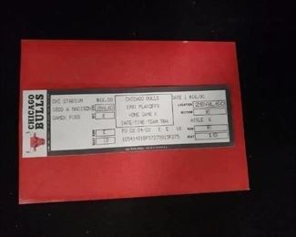 Chicago Bulls MICHAEL JORDAN 1991 NBA Playoffs Ticket Home GAME K Seat 18 framed UNUSED WAS $650 NOW $500