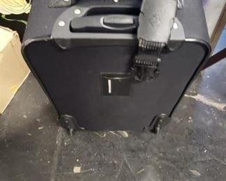 Black Microfiber Carry-on Luggage $20