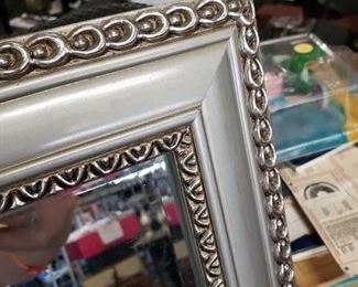 Silver Metallic Painted framed Mirror 20"W x 24"H
$45