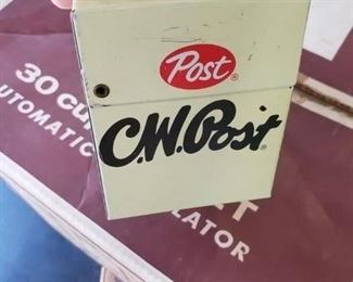 (3) Vintage C.W. Post Index card Boxes $25 for all