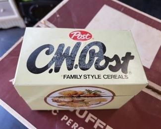 (3) Vintage C.W. Post Index card Boxes $25 for all